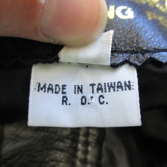 Deerskin Trading Post Leather Mini Skirt 6 Black Mini Vtg Y2k Biker Grunge 316 - Picture 4 of 14